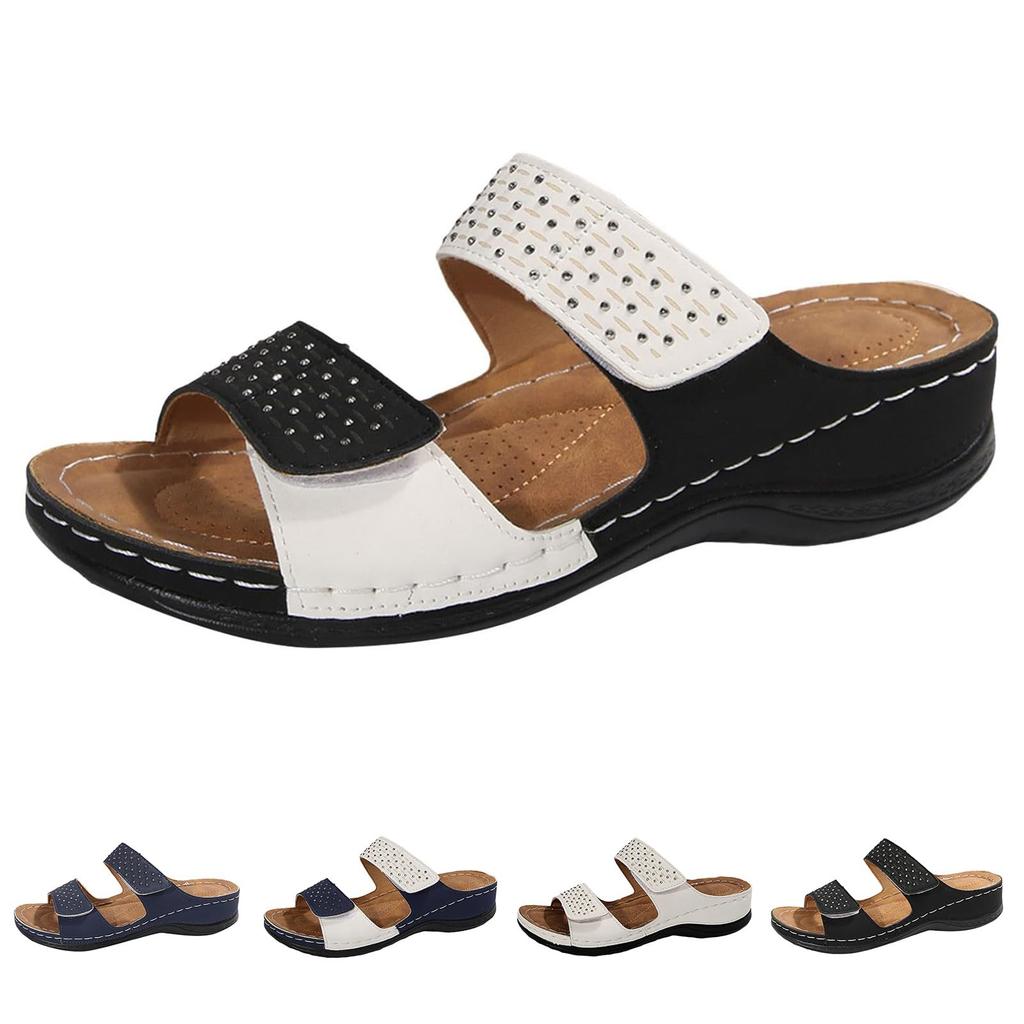 Women's Slope Heel Comfortable Cushioned Orthopedic Open Toe Casual Beach Sandals