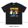 Spring Into Action Printed T-Shirt 100% Cotton Oversized Motivational Graphic Tees for Men Women Summer Tops Active Streetwear