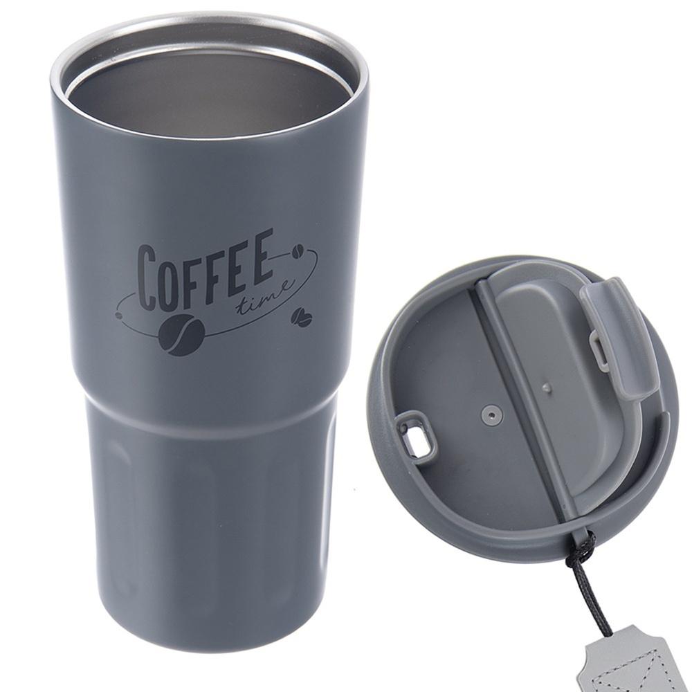 Kubek Termiczny Stalowy Szczelny na Napoje Ciepłe Zimne Samochodowy 590 ml