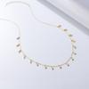 Tassel Square Zircon Pendant Necklace Women Ins Style Fashion Versatile Choker
