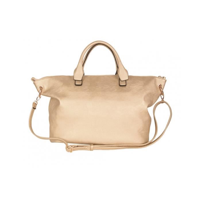 Cabas - Thierry Mugler - Elixir 3 - Imitation cuir souple - Champagne - Femme