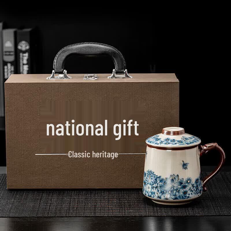 Ru Kiln Ceramic Tea Mug with Infuser
