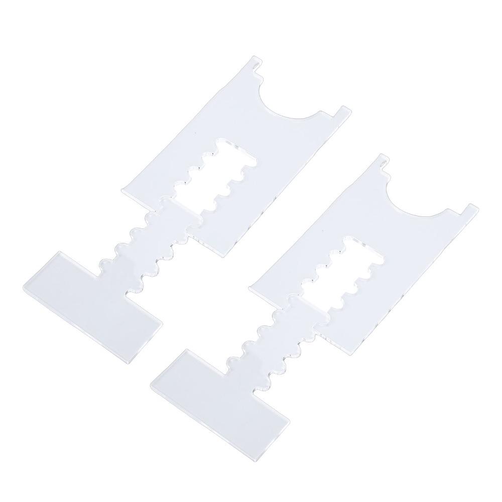 2 Pack 10x17cm Couch Wall Spacer Acrylic Sofa Wall Stopper Clear Adjustable Couch Spacer For Bed