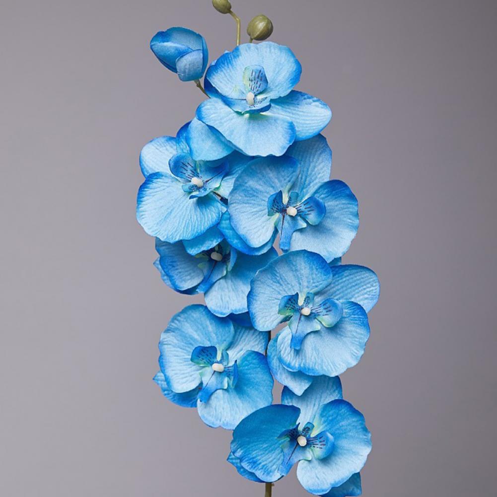 8 Голов Искусственная Орхидея-Бабочка Имитация Цветка Креативный 3D Фаленопсис Реалистичное На ощупь Имитация Растения Свадьба Дом Гостиница Декор