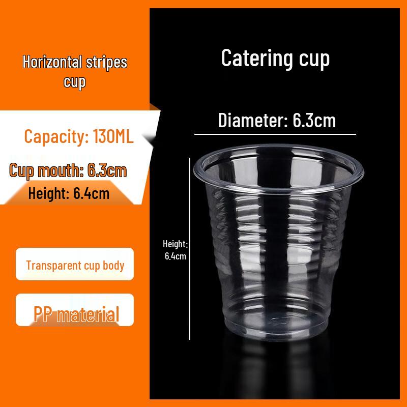 Ally Disposable Transparent Plastic Cups