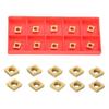 10Pcs CCMT060204 CCMT21.51 Carbide Inserts For Lathe Turning Tool Holder