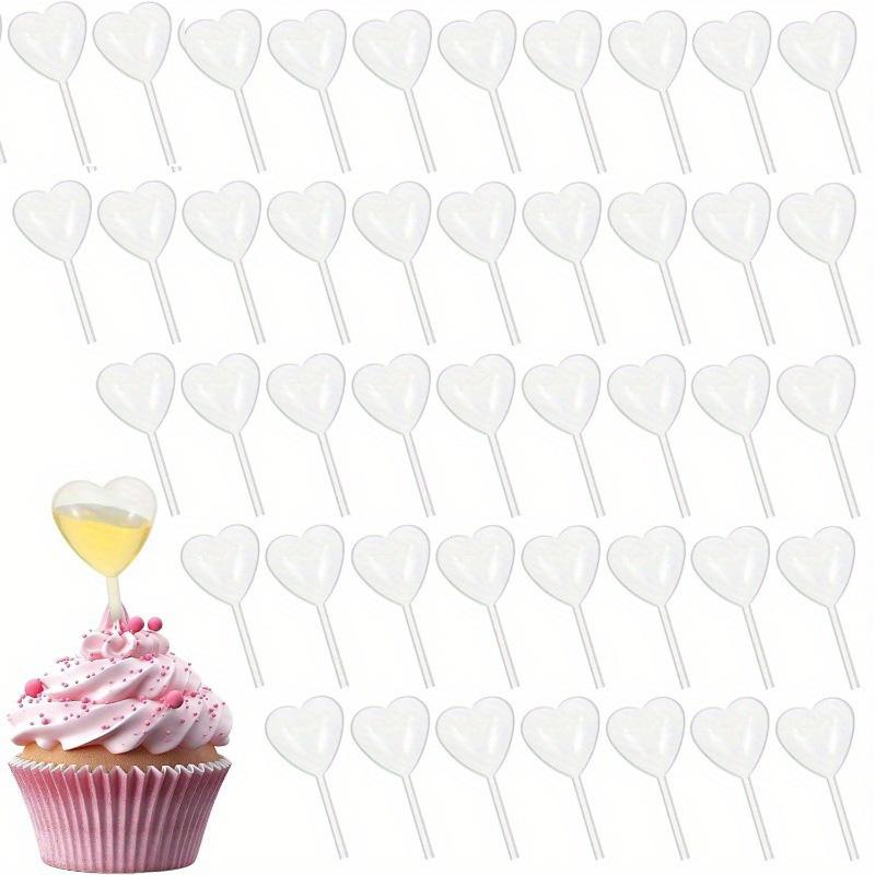 50/100/200 STÜCK Herzform Flüssigkeits-Squeeze-Tropfer Saftstrohhalm-Tropfer Marmeladen-Cupcake-Saucen-Transferpipetten Kuchen-Dessert-Werkzeuge