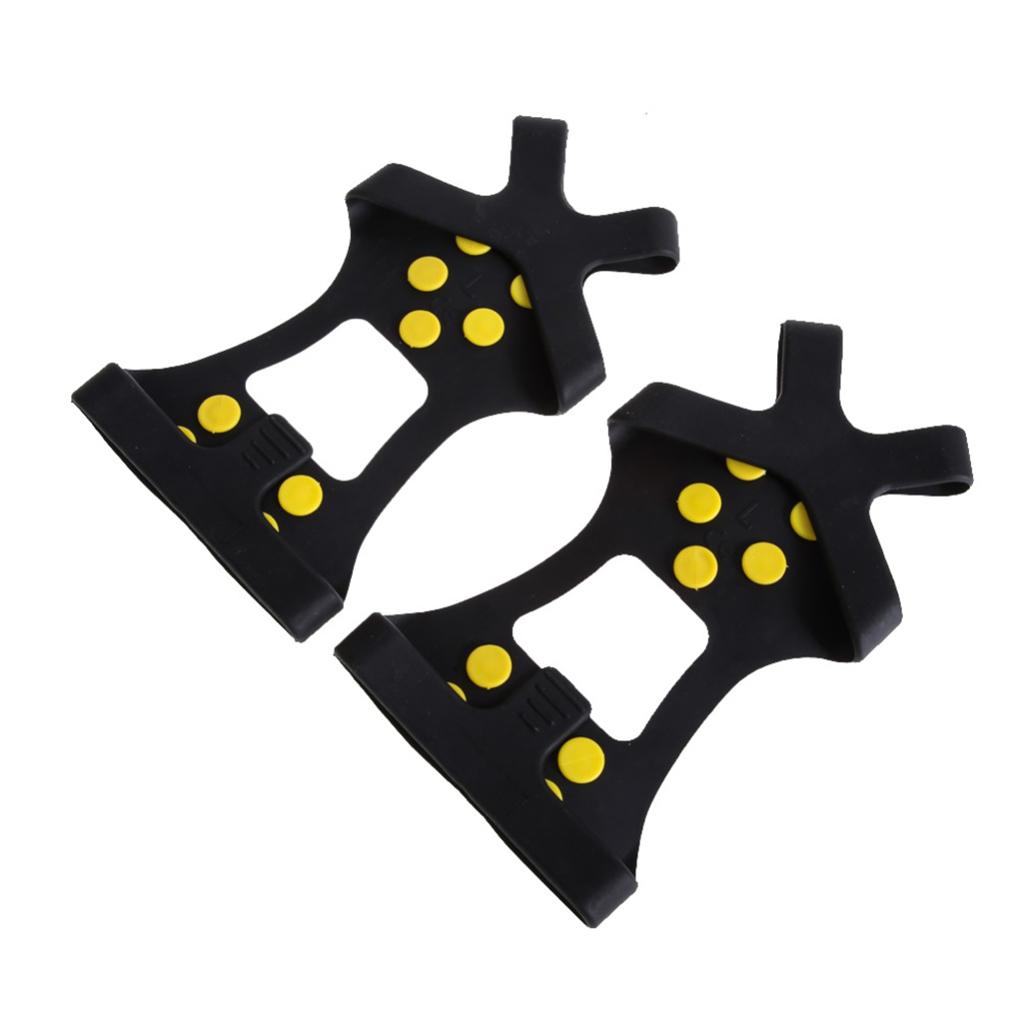 Cleats Anti-Slip Boot Shoes Covers Studded Traction Spike Crampons Snow Ice