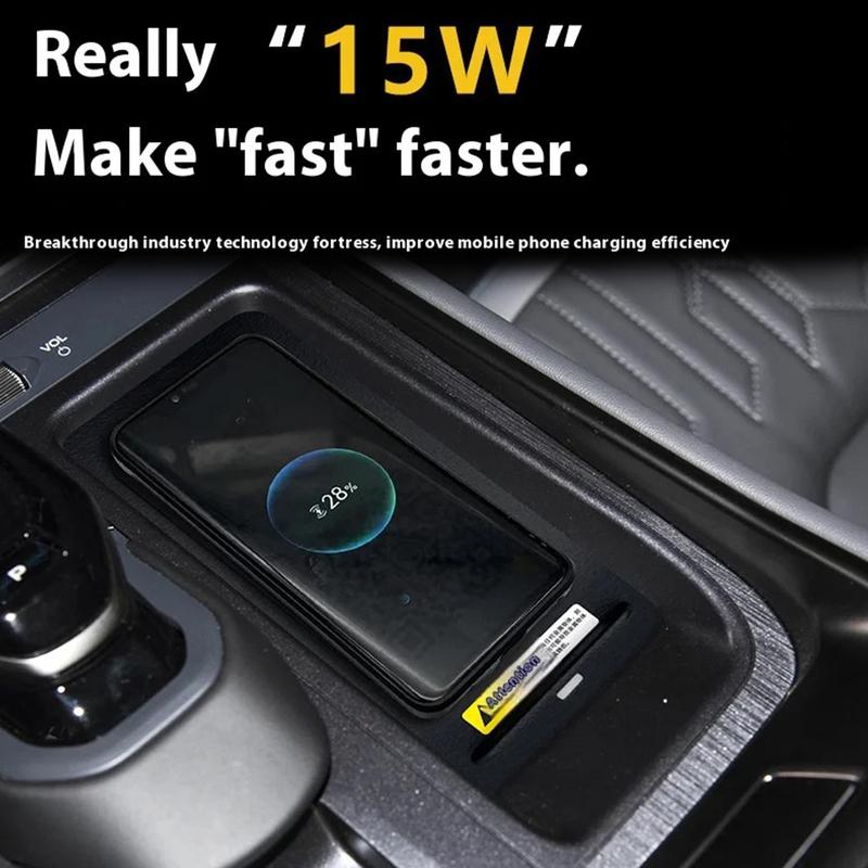 The Latest For Nissan MAXIMA 2015-2023 Car center console phone charger fast wireless charger charging plate charging holder