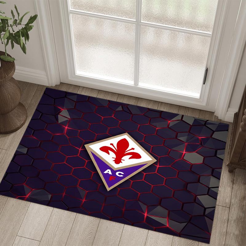 Fiorentina FC Design Crystal Velvet Carpet Cozy Non?Slip Printed Rug For Bedroom Living Room Entrance