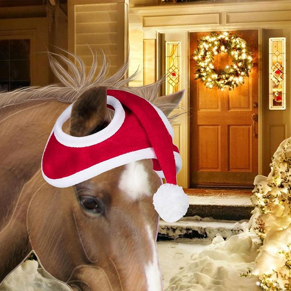 Christmas Festive For Christmas Horse Winter Christmas Hat Unique To Up Christmas Horse Polyester Horse Add Christmas