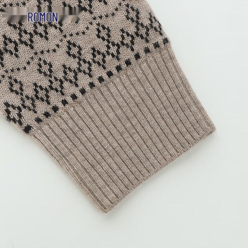 ROMON Women's Lamb Wool Blend Knit Sweater