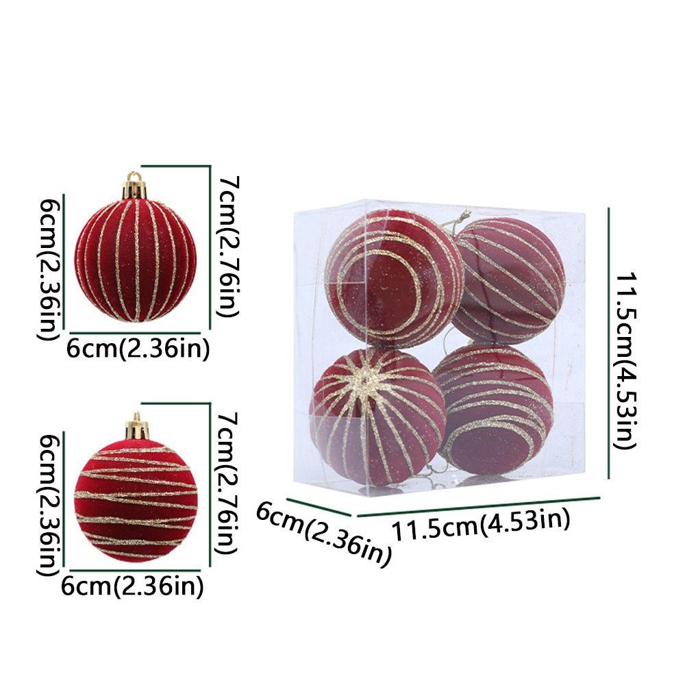Plastic Christmas Decoative Balls Hanging Xmas Tree Ornaments Christmas Color Balls  Home Decor