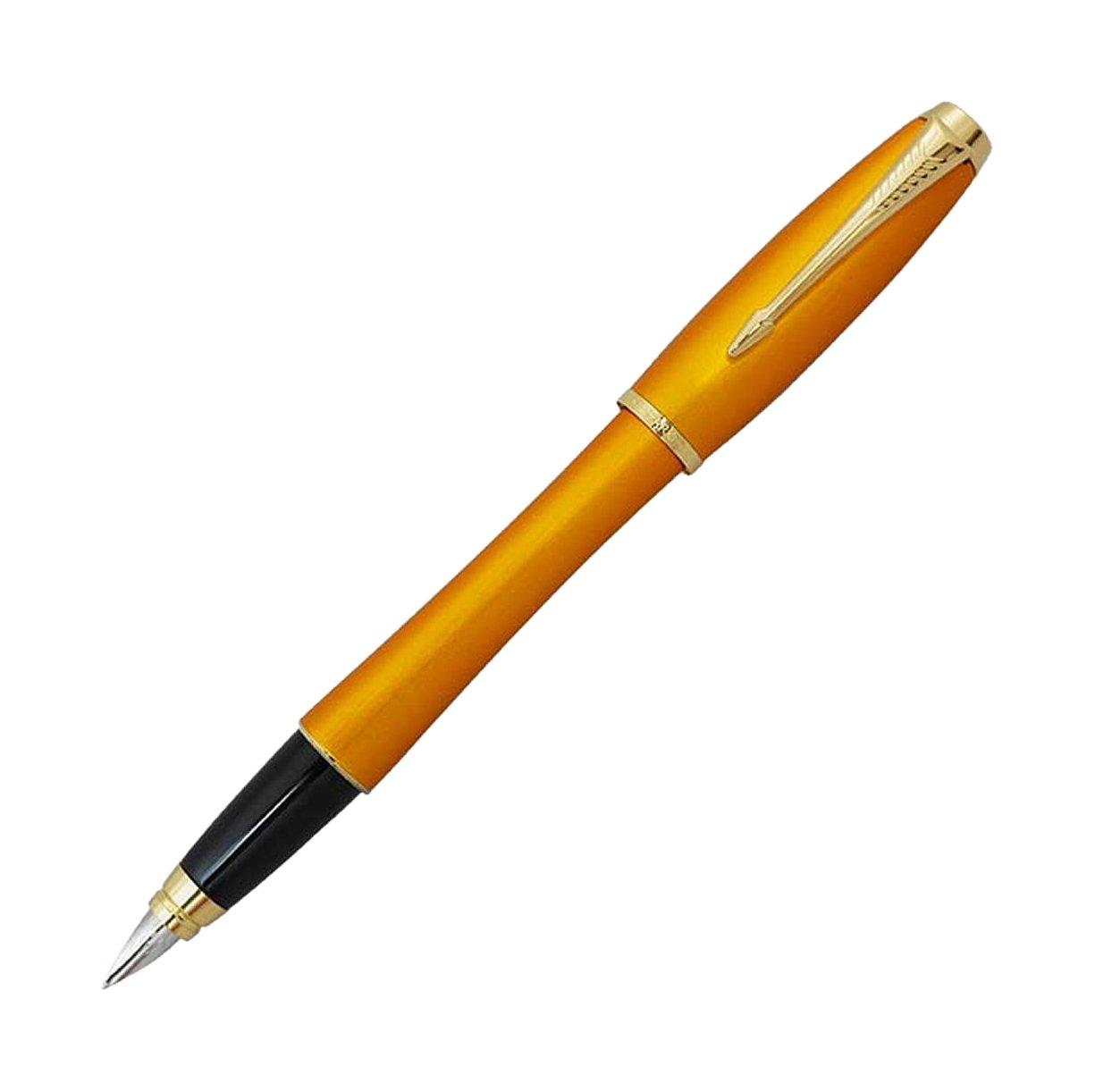 

PARKER Urban Premium Fountain Pen F Mandarin Yellow GT 1892652 Genuine Imported Product (Fine Point)