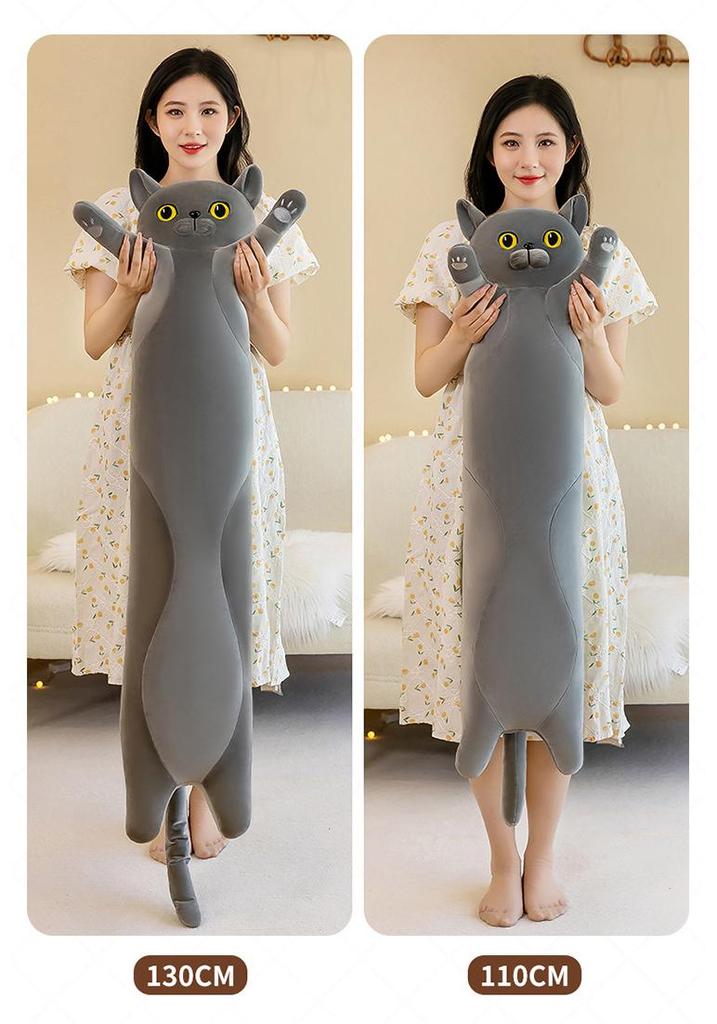 Cat Island Long Pillow: Big Face Cat Cushion