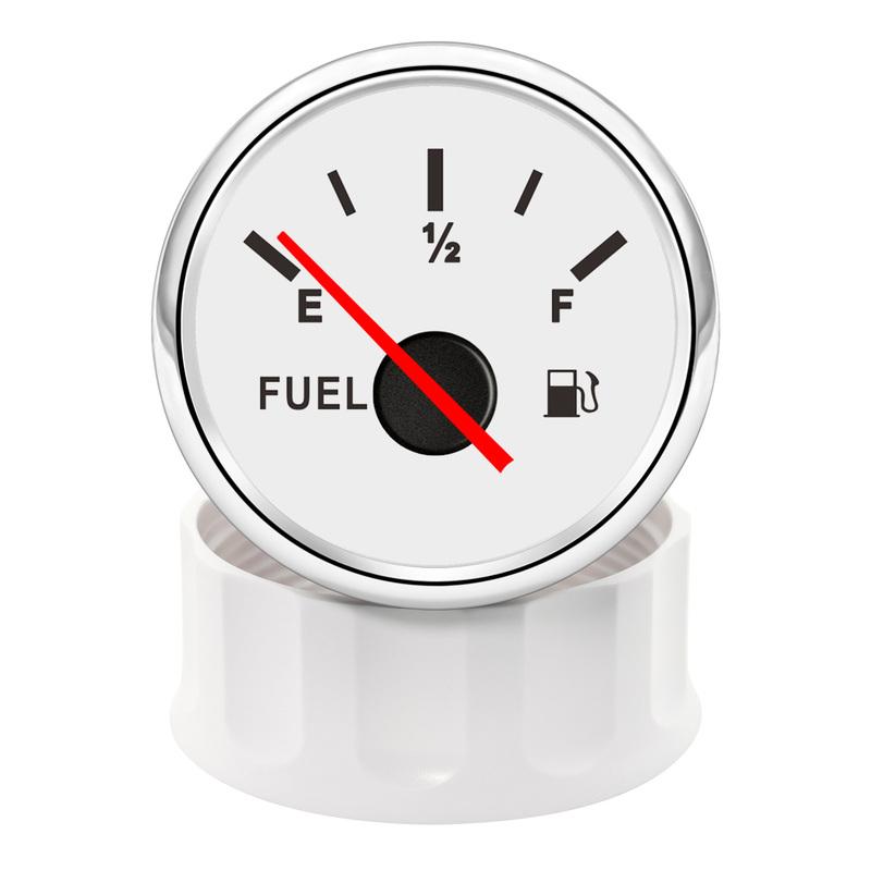 52MM Fuel Level Gauge 0-190 Ohm Oil Tank Level Indicator With Fuel Level Sensor 200MM 300MM 350MM For Boat Car RV Camper 9-32V