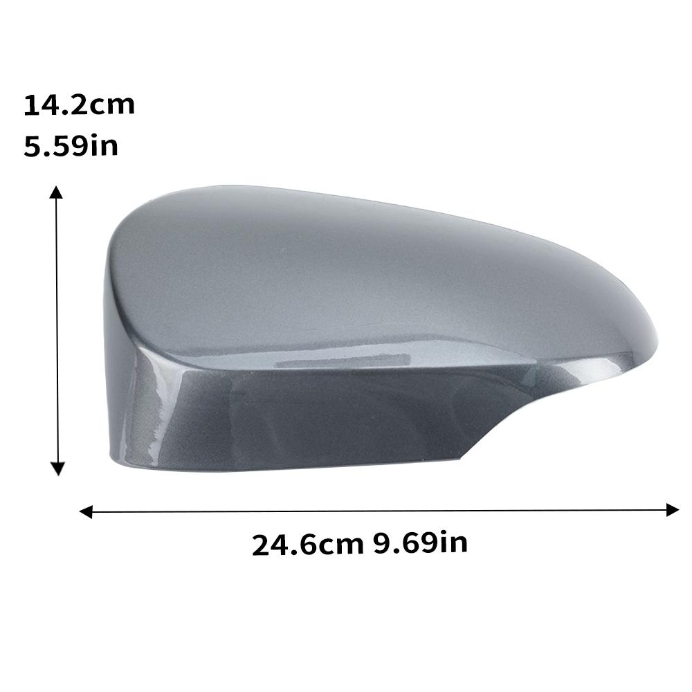 

Rearview Mirror Housing Cover Caps For Toyota Yaris 2012 2013 2014 2015 2016 2017- Silver Gray Side Mirror Car Accessories 1pc right