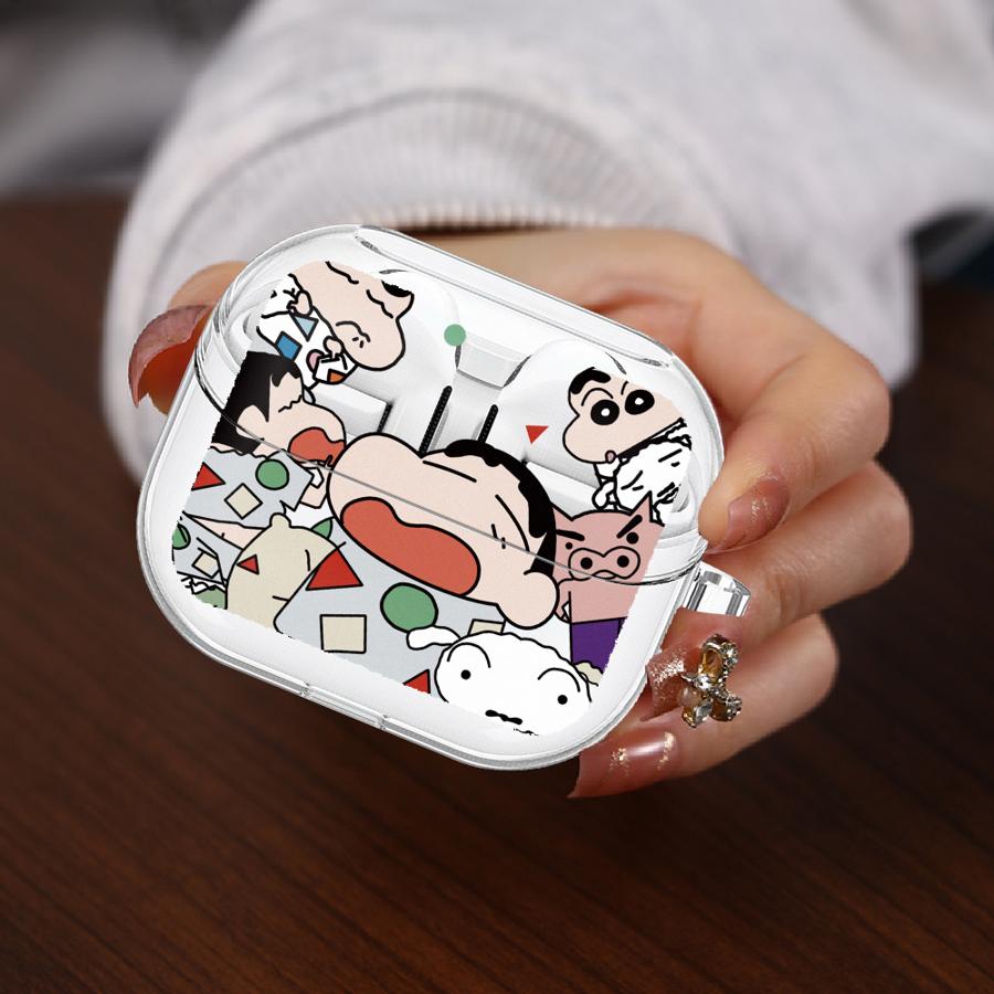 

Clear Earphone Cases Cover With Hook Case For Samsung Galaxy Buds 3 FE 2Pro 3Pro Live 4Pro 4 Pro 2 Cartoon Crayons Shinchan Buds 3