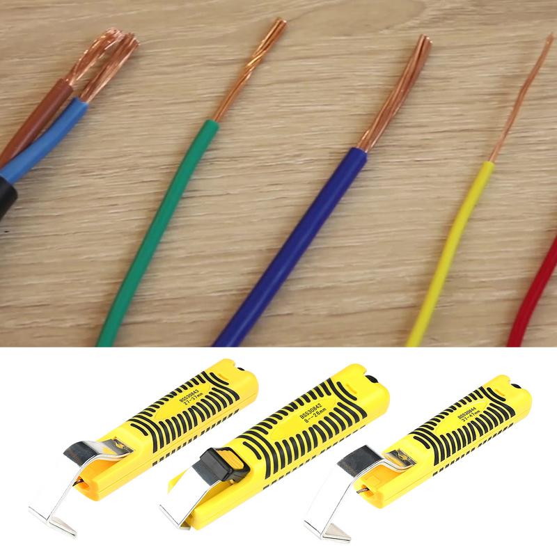 Universal Wire Stripping Tool Rotary Stripping Cutter Strippers Comfortable Grip Adjustable Cable Jacket Remover For Most