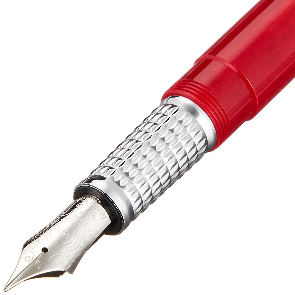 Aurora Fountain Pen EF Extra Fine Nib Alpha Rosso Officially Imported H11-CREF Dual-Use,