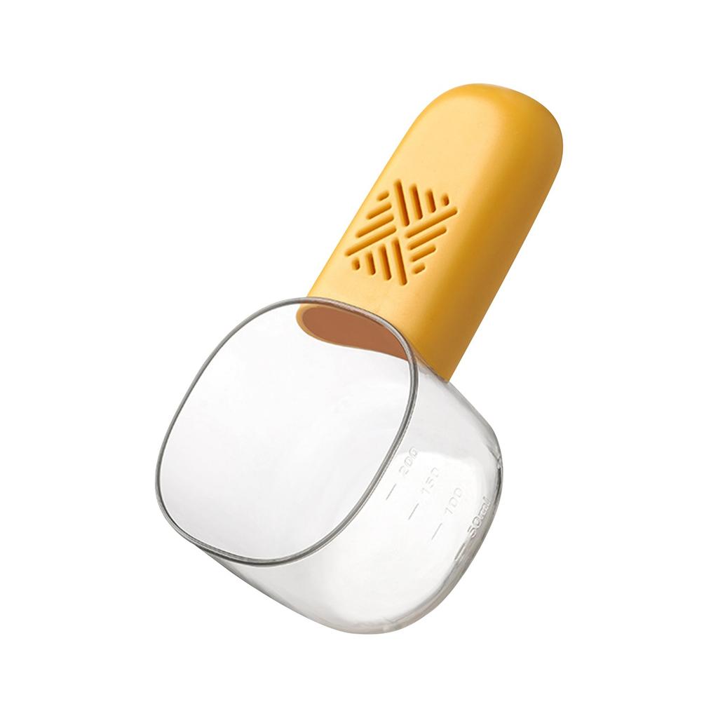 Pet Measuring Spoon, Multifunctional Rice Scoop With Clear Cup, Pet Cat Food Measuring Spoon With Scale