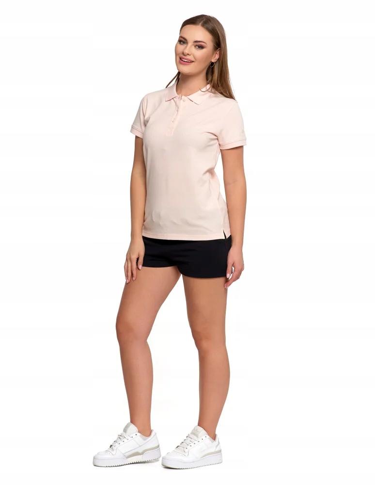 Women's Cotton Polo Shirt with Collar MORAJ M PINK