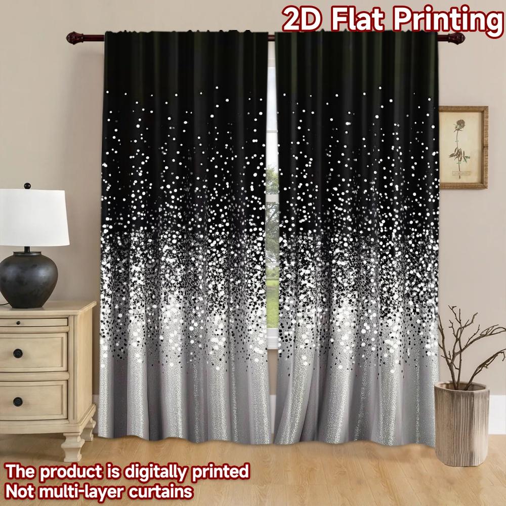 2D flat Photography Backdrop Popular Background Banner Black and White Dots (2) 100% Polyester Party & Holiday Decor Perfect