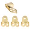Finger Picks Metal 3Pcs Index Finger 1Pc Thumb Guitar Parts Musical Instrument Accessories(Gold )