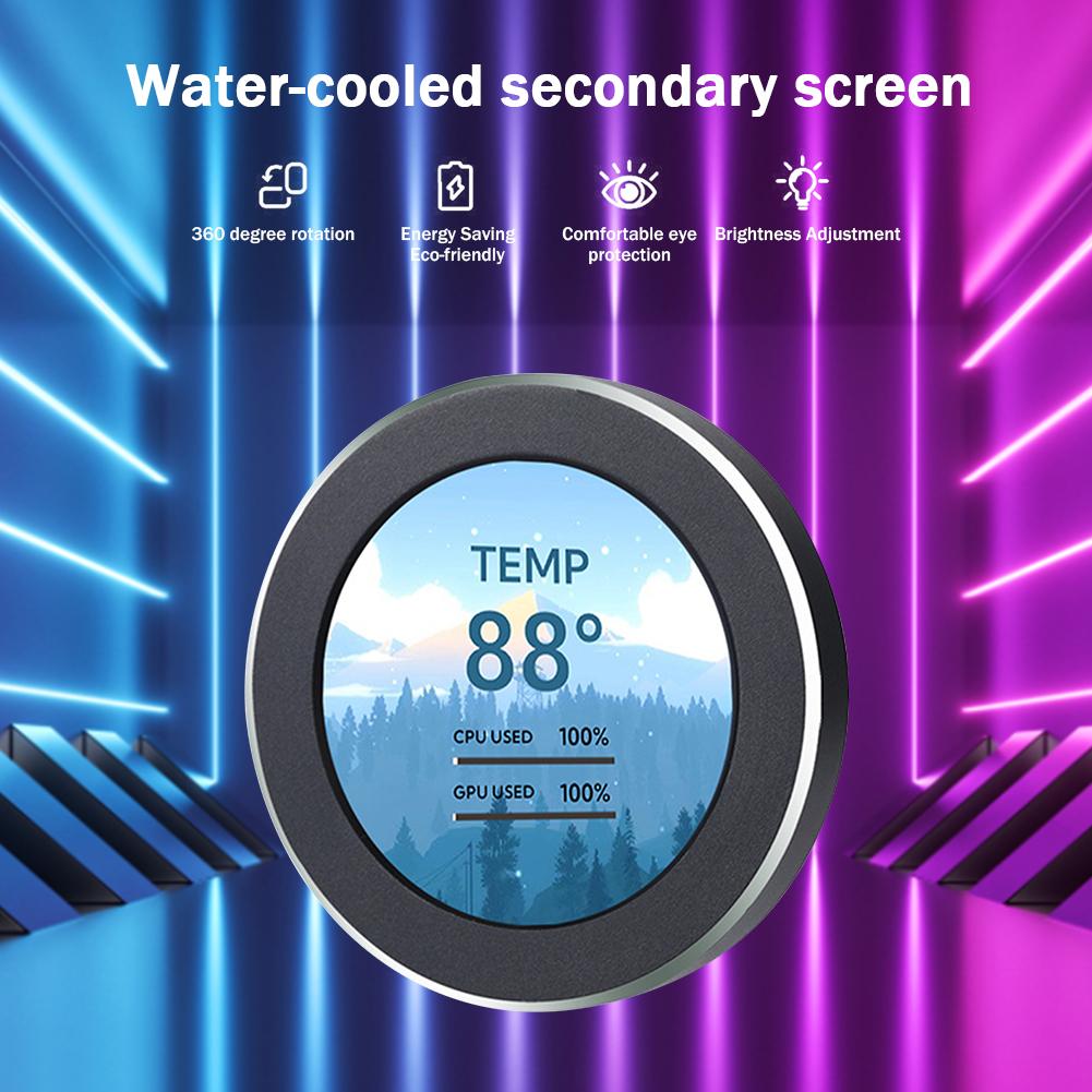 2.1/2.8 Inch IPS Secondary Screen 480x480 USB Water-Cooled Round LCD CPU GPU Monitoring MINI PC Gamer Display