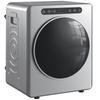 Uscător cu ventilație de 5 kg, Uscător compact de rufe de sine stătător cu încărcare frontală de 1000 W, cu tambur din oțel inoxidabil, temporizator, argintiu