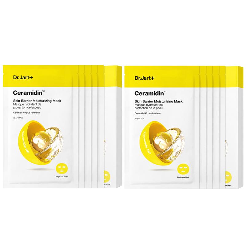 Masque hydratant pour la barrière cutanée Dr.Jart+ Ceramidin 22g (5 feuilles) (3 Options)