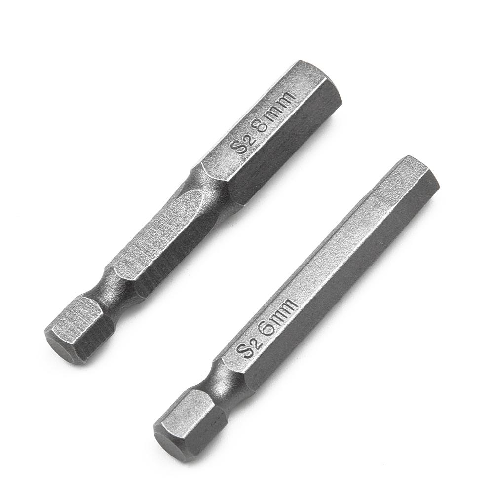 8pcs Hex Key Bits Set Quick Connect Power Drill 1 4 Magnetic Handle
