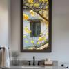 Kreativer Mehrfarbiger Fenster-Statischer Aufkleber Rose Lilie Grüne Blätter Glasaufkleber Lebhafte Blume PVC Elektrostatische Folie Zuhause