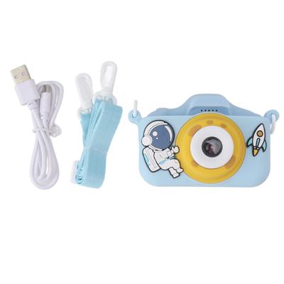 Children Digital Camera Dual Lenses 2in HD Recording Game Camera for Kids Birthday Gifts 5V Blue