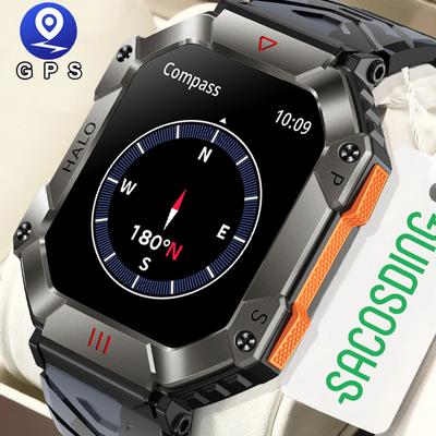 DSACOSDING Apollo-002s-A Спортивные часы Компас Высота Барометрическая погода Bluetooth Звонок Фитнес-трекер 2,0-дюймовый экран 650 мА Батарея
