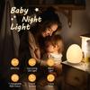 JolyWell Night Light for Kids, Baby Egg Light with 7 Colors Changing Mode & Stepless Dimming, Nursery Night Lamp BPA Free,Rechargeable Egg Night