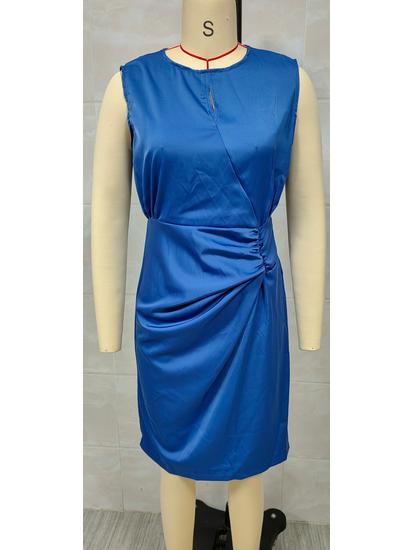 Europäisches & Amerikanisches Retro-Kleid mit Kreuzknoten und Aussparungen für Damen, Kollektion 2025