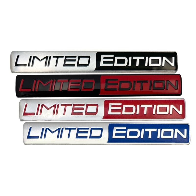 3D Aluminium SCHWARZE EDITION Emblem LIMITIERTE EDITION Abzeichen Autoaufkleber Aufkleber Für Motorrad Auto Auto Innen- und Außenaufkleber