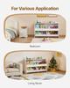 Toy Storage Organizer, Wooden Kids Bookshelf with Storage, Toy Storage Cabinet with 2 Mobile Drawers, Kids Storage Organizer for Bedroom, Nursery,