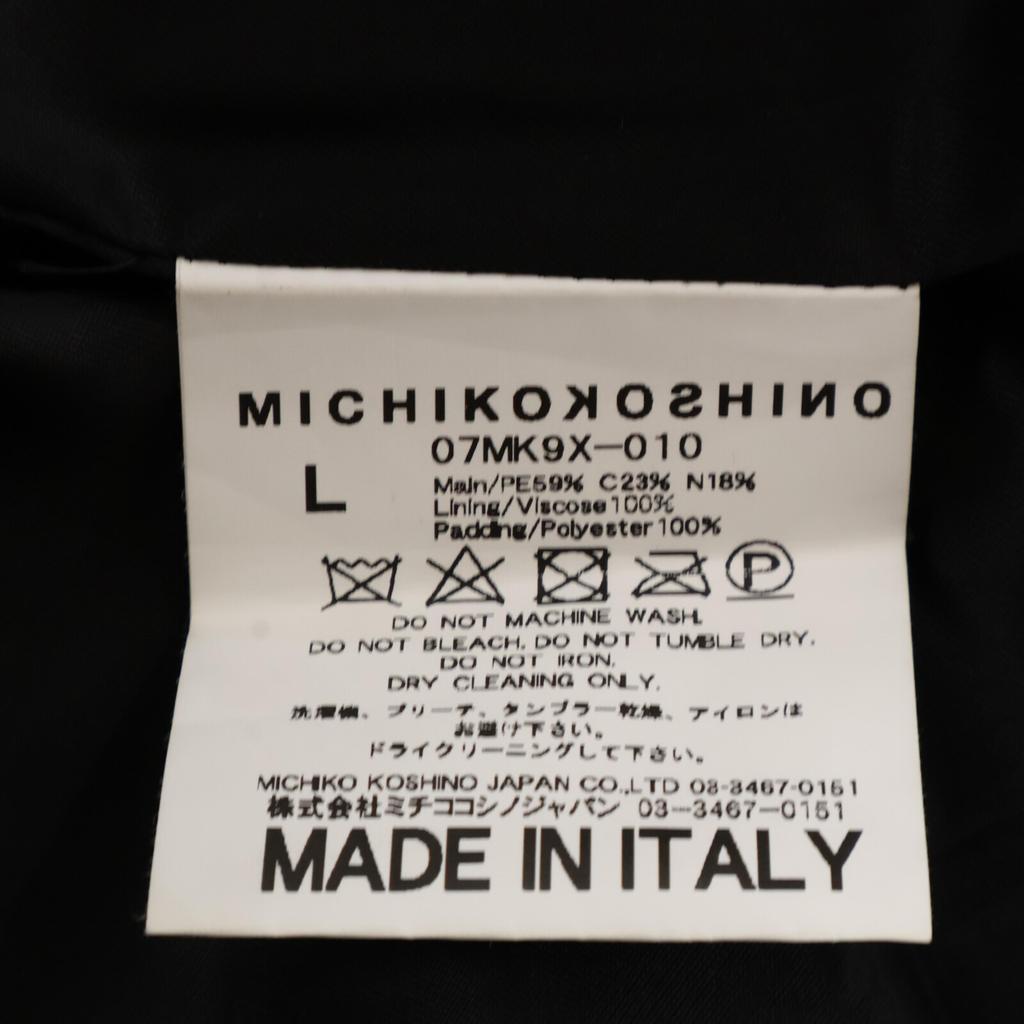 MICHIKO KOSHINO [MICHIKO KOSHINO] Black embroidered coat coat L blackUsed