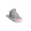 adidas Neo Hoops 2.0 Mid Multicolor Abrasion Resistant Mid Top Toddler Shoes Gray Pink Infant And Toddler GZ7779
