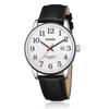 Men's Leather Casual Watch Date Display Waterproof Analog Quartz Stylish Unisex Business Daily Use