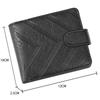 Minimalist PU Leather Retro Men's Wallet Black Coffee Ultra Thin Multiple Pockets Soft Two-Fold Coin Purse Credit Card