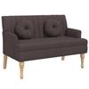 VidaXL Bench with Cushions, Sofa with Armrest and Backrest, Bench with Wooden Legs, Living Room Seat, 372133