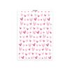 Valentine Love Heart Transfer Paper 95x138mm Clay Earrings Water Soluble Transfer Paper for Jewelry Making