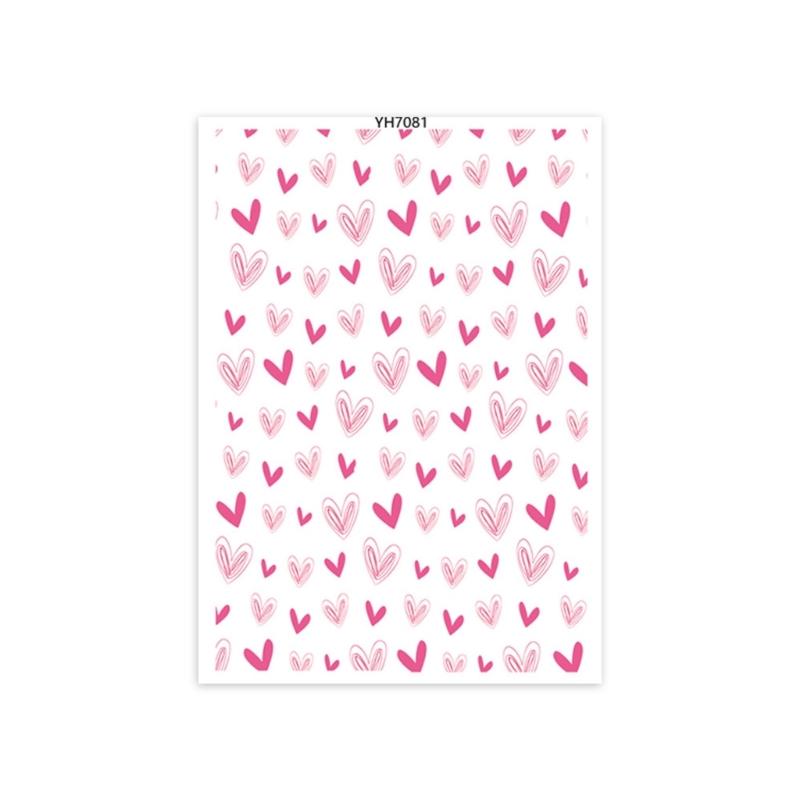 

Valentine Love Heart Transfer Paper 95x138mm Clay Earrings Water Soluble Transfer Paper for Jewelry Making
