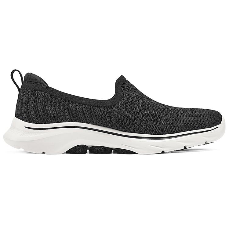 Skechers GO WALK 7 Breathable Lightweight Low Top Casual Shoes Women's Black White 125218-BKW
