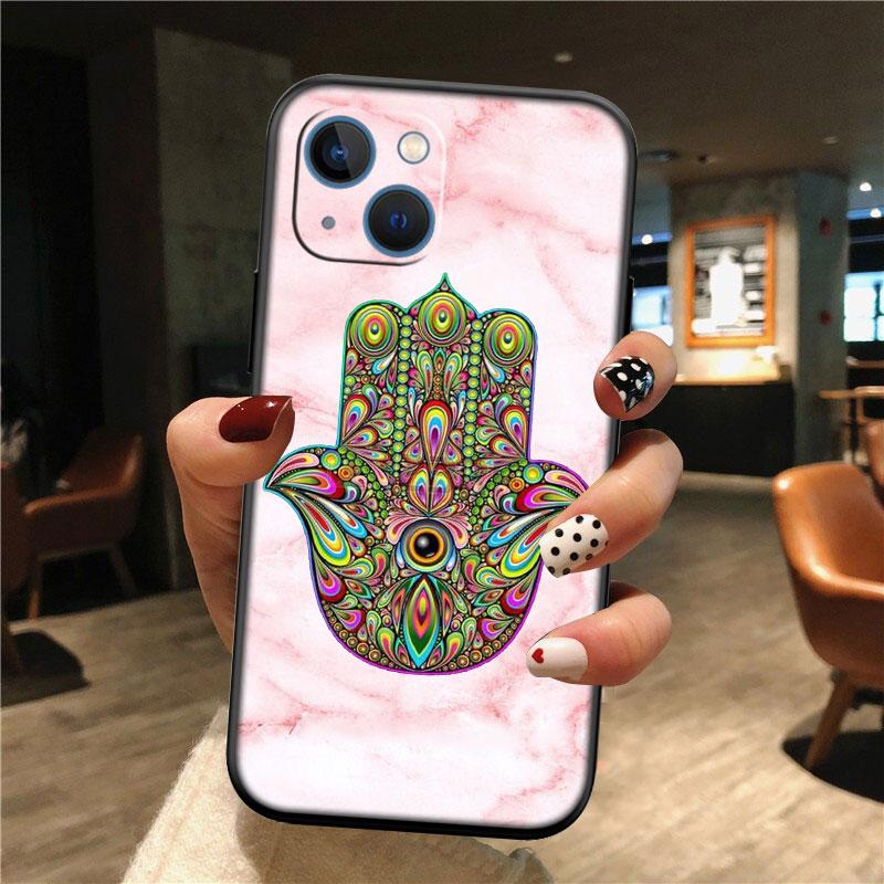 

Hamsa Hand Amulet Psychedelic New High-End Shell Phone Case for OPPO A3 Pro A72 A74 A76 A77 A77S A78 A79 A94 A95 A18 A40M A58 OPPO A94 5G