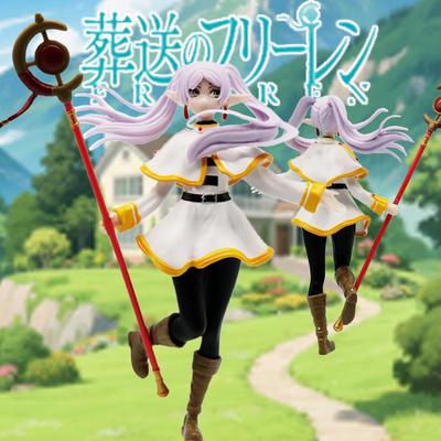 Beyond Journey's End Frieren Sitting Anime Figure PVC Model Statue Collection Action Figures Noodle Stopper
