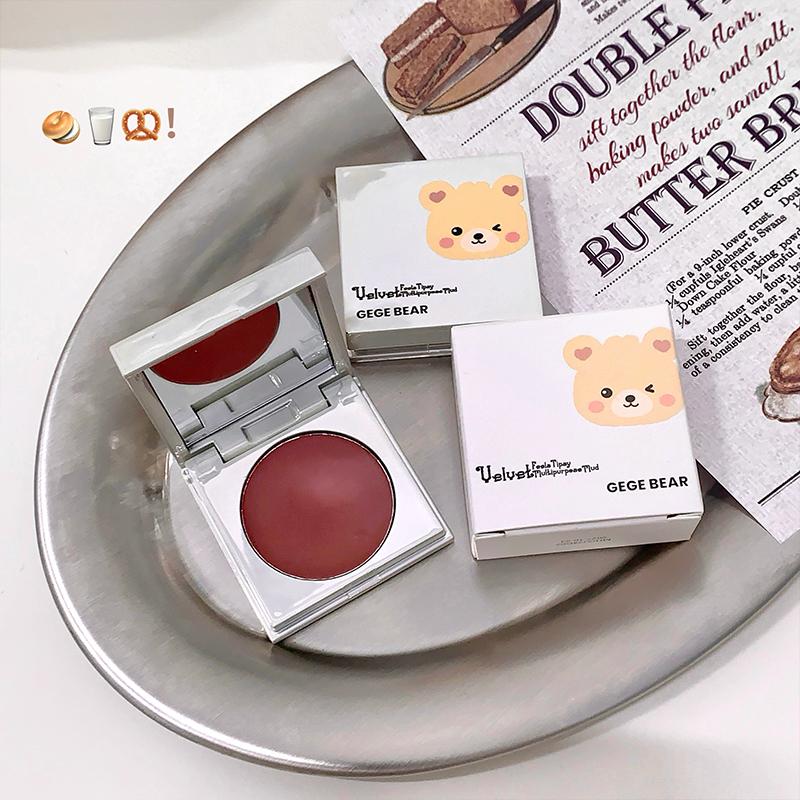 GEGE BEAR Velvet Feels Tipsy Mehrzweck-Schlamm-Rouge